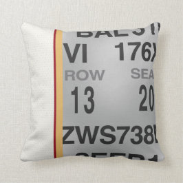 Fantastische graue u. weiße Eis-Hockey-Spiel-Karte Kissen