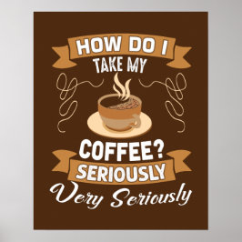 Fantastische Kaffeemarke Poster