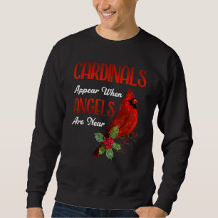 Fantastische Kardinäle erscheinen, wenn Engel in d Sweatshirt