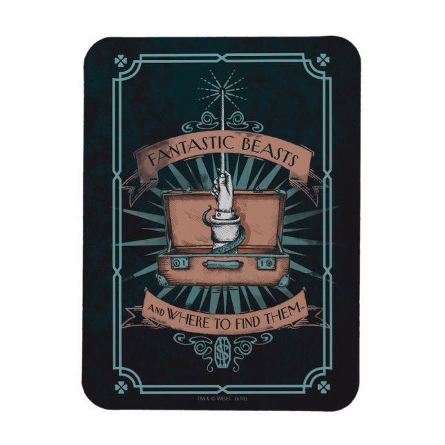 FANTASTISCHE KÄSTE UND WO SIE SIE FINDEN™ KARTE MAGNET (Vertikal)