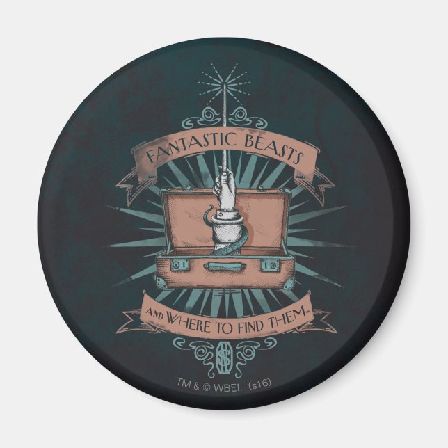 FANTASTISCHE KÄSTE UND WO SIE SIE FINDEN™ KARTE MAGNET (Vorne)