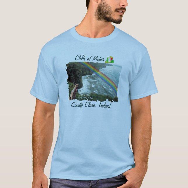 Fantastische Klippen von Moher Irland Entwurf #3 T-Shirt (Vorderseite)