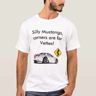 Fantastische Korvette GEGEN Mustang-T-Shirt T-Shirt