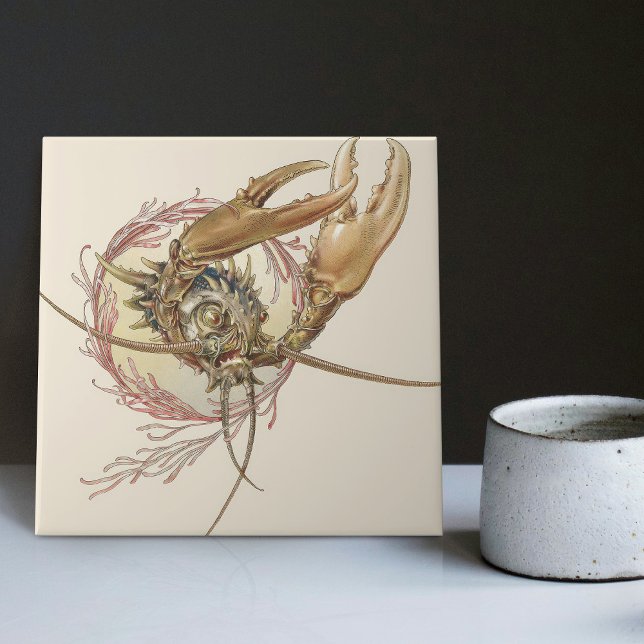 Fantastische Kreatur Bezaubernder Jugendstil-Seder Fliese (Von Creator hochgeladen)