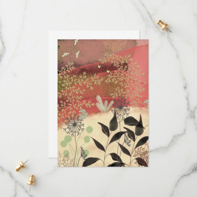 Fantastische Landschaft Save The Date (Vorderseite/Rückseite Beispiel)