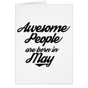 Fantastische Leute sind im Mai geboren