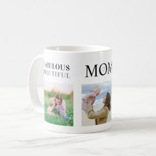 Fantastische Mama Familienfoto Collage Modern Kaffeetasse