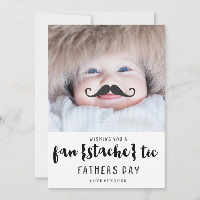 FANTASTISCHE MUSTACHE | VATER DAY CARD KARTE (Vorderseite)