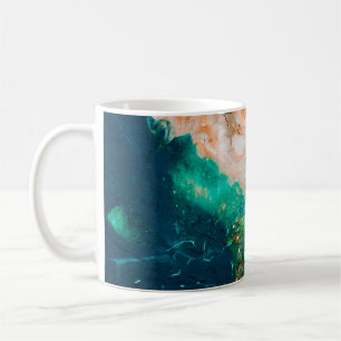 Fantastische Muster aus Farben und Lacken abstrakt Kaffeetasse