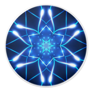 Fantastische Neon White, Light Blue Colors 01 ~ Keramikknauf