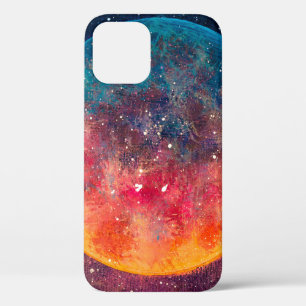 Fantastische Ölgemälde schöne große Planet Mond a Case-Mate iPhone Hülle