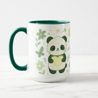 Fantastische Panda-Herz-Keramiktasse Tasse