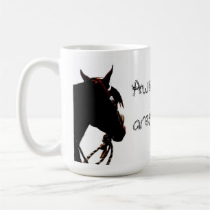 Fantastische Pferde sind nicht gerade geborene Kaffeetasse