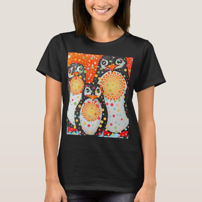Fantastische Pinguine T-Shirt (Vorderseite)