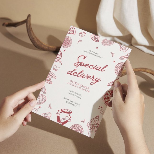 Fantastische Pizzeria Baby Dusche Einladung (Von Creator hochgeladen)