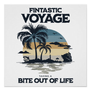 Fantastische Reise, die ein Stück vom Leben abbeiß Poster
