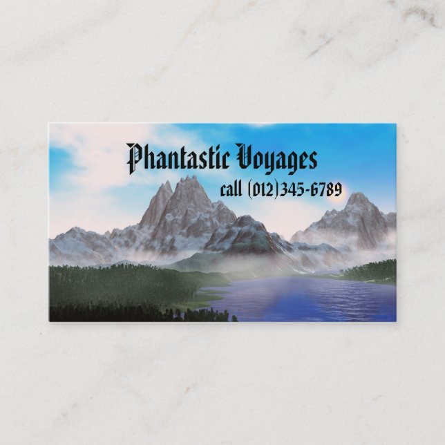 fantastische Reise Visitenkarte (Vorderseite)