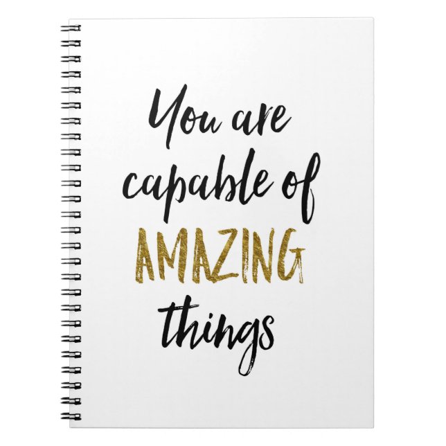 Fantastische Sache-motivierend Zitat Notizblock (Vorderseite)