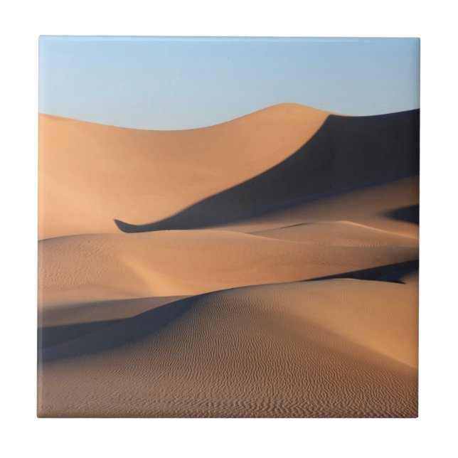 Fantastische Schatten der Wüste Fliese (Vorderseite)