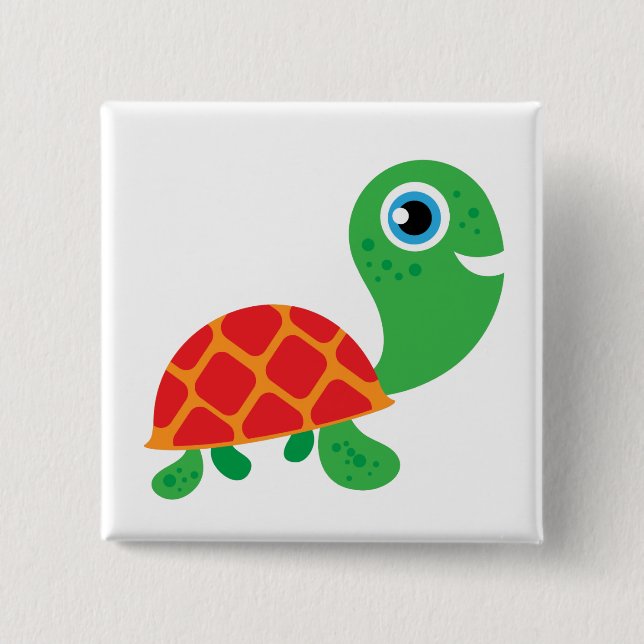 Fantastische Schildkröte Button (Vorderseite)