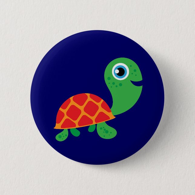 Fantastische Schildkröte Button (Vorderseite)