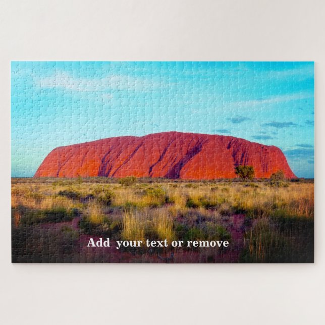 Fantastische Sicht auf Uluru oder Ayers Rock, Aust Puzzle (Horizontal)