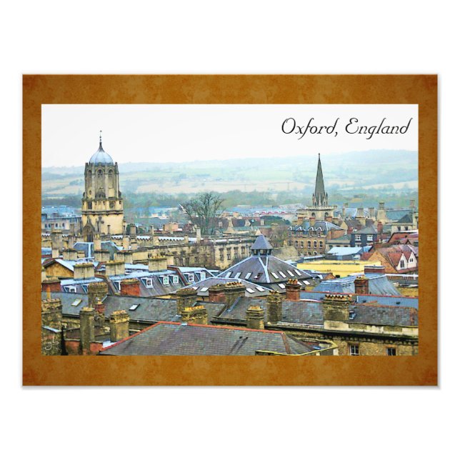 Fantastische Sicht, Oxford, England, Roof Top #4 Fotodruck (Vorne)