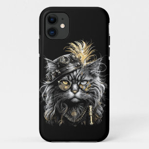 Fantastische Steampunk-Katze Case-Mate iPhone Hülle