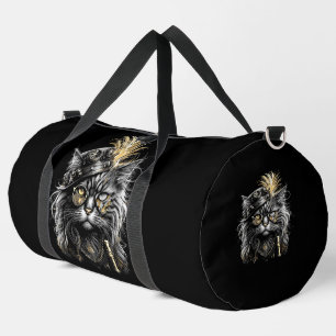 Fantastische Steampunk-Katze  Duffle Bag