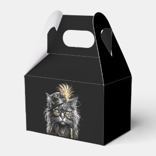Fantastische Steampunk-Katze Geschenkschachtel