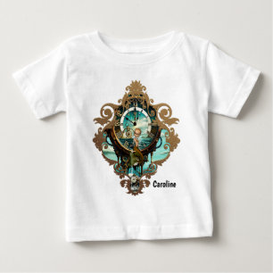 Fantastische Steampunk-Meeresuhr Baby T-shirt