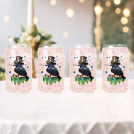 Fantastische Steampunkkrähe Dosenglas