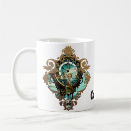 Fantastische Steampunkuhr Kaffeetasse