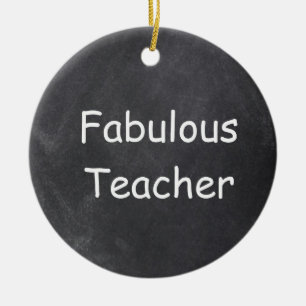 Fantastische Teacher Chalkboard Design Geschenk Id Keramik Ornament