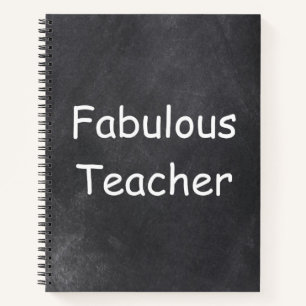 Fantastische Teacher Chalkboard Design Geschenk Id Notizbuch