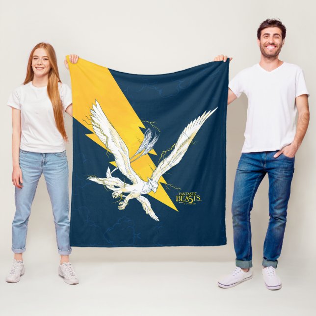 Fantastische Tiere Thunderbird Fleecedecke (Beispiel)