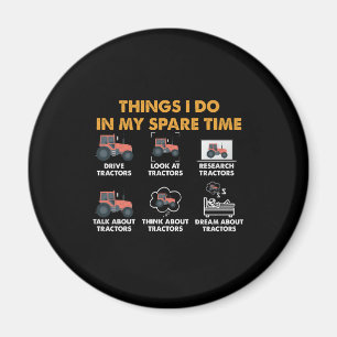 Fantastische Traktoren machen viel in meiner Freiz Magnet