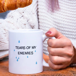 Fantastische Tränen meiner Feinde sarkastische Mod Zweifarbige Tasse