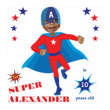 Fantastische USA Superhero Boy Birthday Tremendous