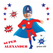 Fantastische USA Superhero Boy Birthday Tremendous