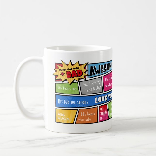Fantastische Vater-Tasse Tasse (Links)