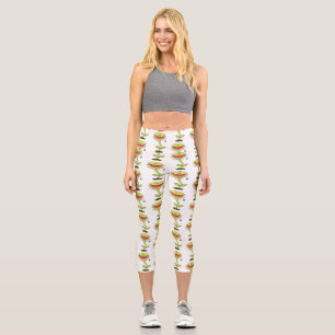 Fantastische Venus Fliegenfalle Pflanze Cartoon Capri Leggings