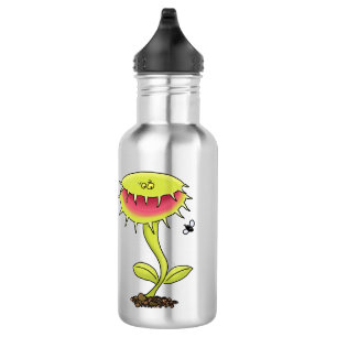 Fantastische Venus Fliegenfalle Pflanze Cartoon Edelstahlflasche