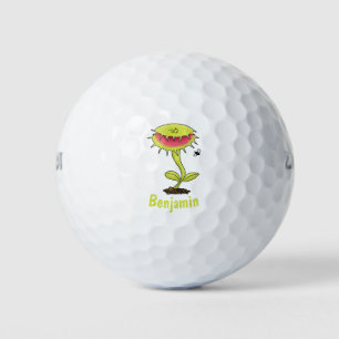 Fantastische Venus Fliegenfalle Pflanze Cartoon Golfball