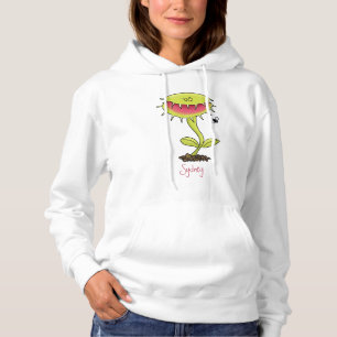 Fantastische Venus Fliegenfalle Pflanze Cartoon Hoodie