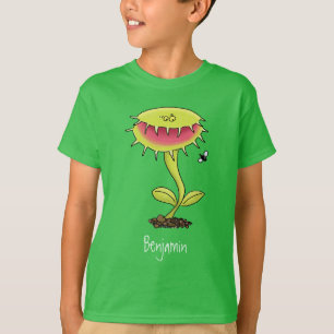 Fantastische Venus Fliegenfalle Pflanze Cartoon T-Shirt