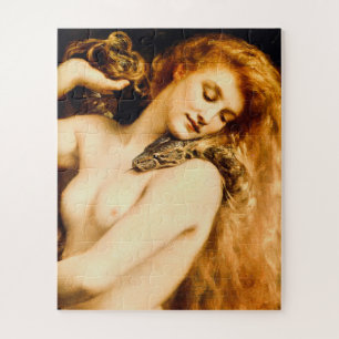 Fantastische Vintage-Lilith mit Schlange von John Puzzle