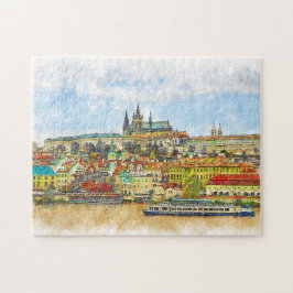 Fantastische Vintage Romantikreise Puzzle