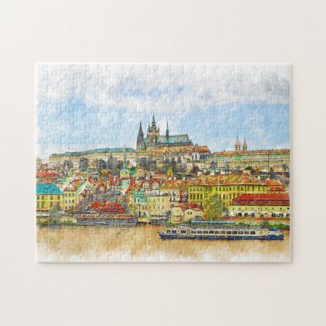 Fantastische Vintage Romantikreise Puzzle (Horizontal)