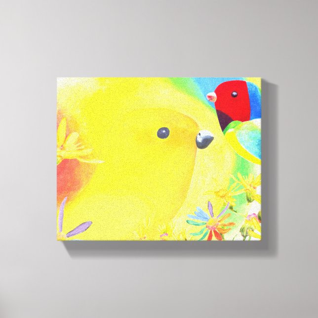 Fantastische Vögel Leinwanddruck (Vorderseite)